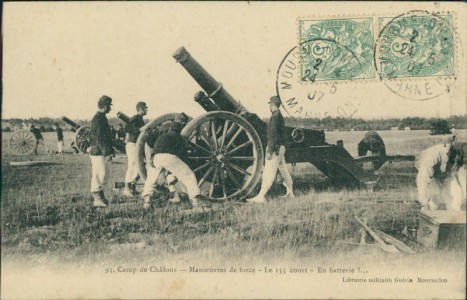 Alte Ansichtskarte Mourmelon-le-Grand, Camp de Châlons - Manoeuvres de force