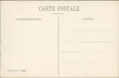 Adressseite der Ansichtskarte Hériménil, L'Eglise