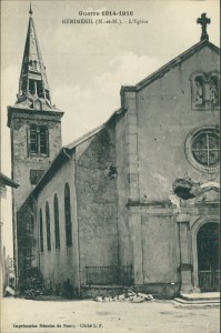 Alte Ansichtskarte Hériménil, L'Eglise