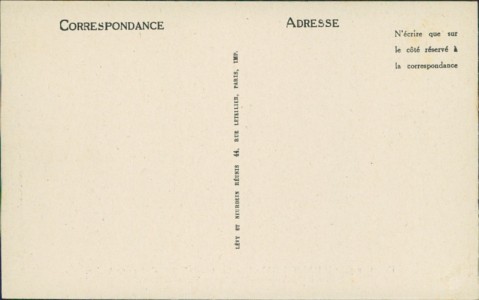 Adressseite der Ansichtskarte Sainte-Assise, Compagnie Radio France - Moteurs Diesel de 150 C. V.