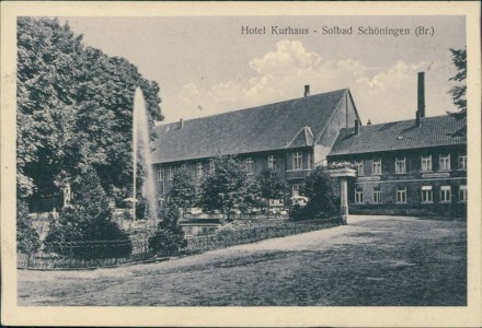 Alte Ansichtskarte Schöningen, Hotel Kurhaus