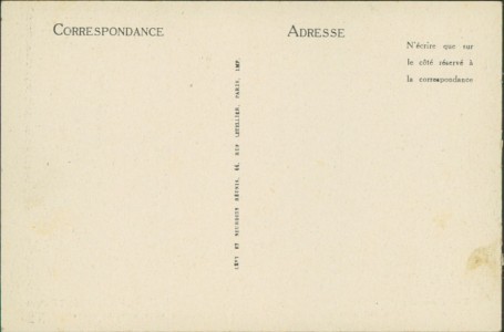 Adressseite der Ansichtskarte Sainte-Assise, Compagnie Radio France, Centre d'Emission de T. S. F.