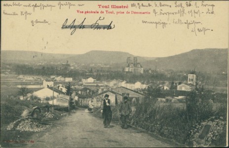 Alte Ansichtskarte Toul illustré, Vue générale de Toul, prise de Dommartin