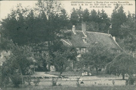 Alte Ansichtskarte Brumetz, Cerfroid (Aisne) - Restes d'un ancien Monastère