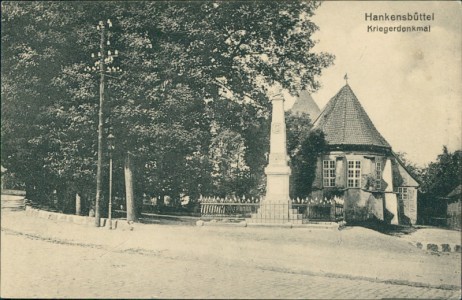 Alte Ansichtskarte Hankensbüttel, Kriegerdenkmal
