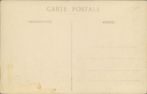 Adressseite der Ansichtskarte Denain, La Fosse Renard et Cité Lechatellier