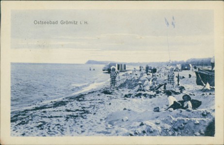 Alte Ansichtskarte Grömitz, Strand