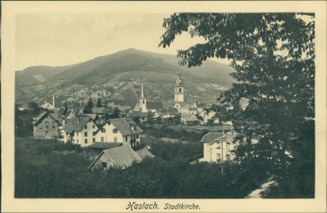 Alte Ansichtskarte Haslach im Kinzigtal, Stadtkirche