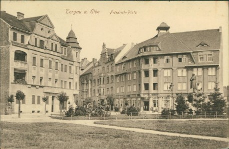 Alte Ansichtskarte Torgau, Friedrich-Platz