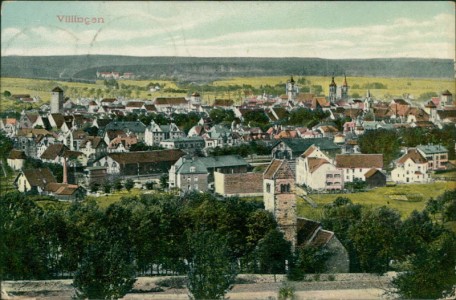 Alte Ansichtskarte Villingen-Schwenningen, Gesamtansicht