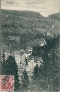 Alte Ansichtskarte Triberg im Schwarzwald, Schwarzwald-Hotel