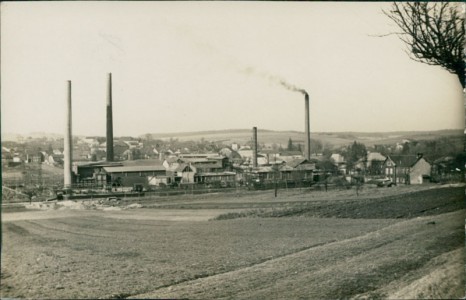 Alte Ansichtskarte Heming / Héming, Cimenterie / Zementwerk, véritable photo