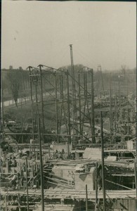 Alte Ansichtskarte Heming / Héming, Cimenterie / Zementwerk, véritable photo