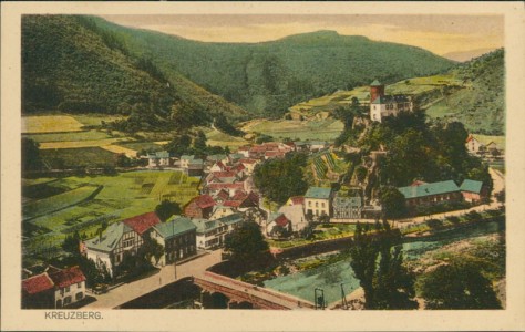 Alte Ansichtskarte Altenahr-Kreuzberg, Gesamtansicht