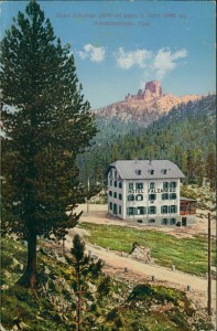 Alte Ansichtskarte Livinallongo del Col di Lana, Hotel Falzarego