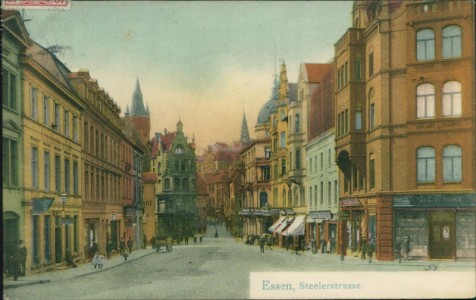 Alte Ansichtskarte Essen, Steelerstrasse