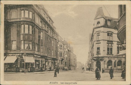 Alte Ansichtskarte Essen, Isenbergstraße