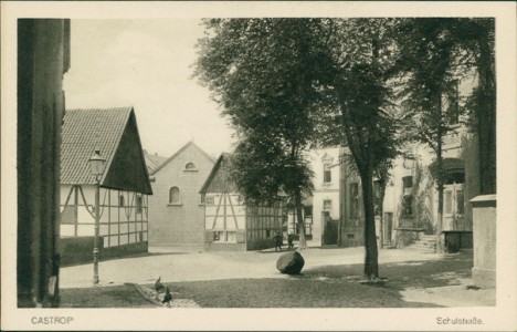 Alte Ansichtskarte Castrop-Rauxel, Schulstraße