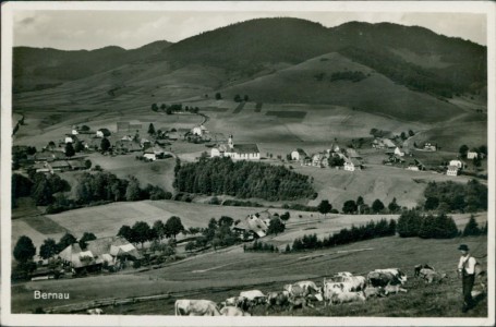 Alte Ansichtskarte Bernau im Schwarzwald, Panorama