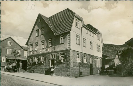 Alte Ansichtskarte Loffenau, Gasthaus zur Krone, Bes.: Otto Schweikert