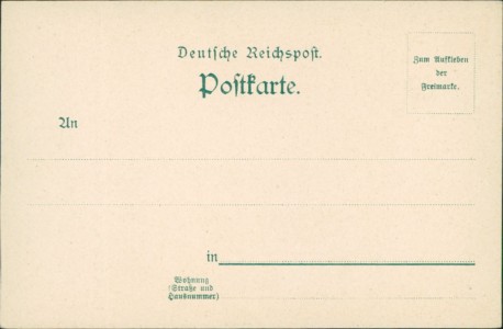 Adressseite der Ansichtskarte Frankfurt am Main, Rothschilds Stammhaus und Synagoge