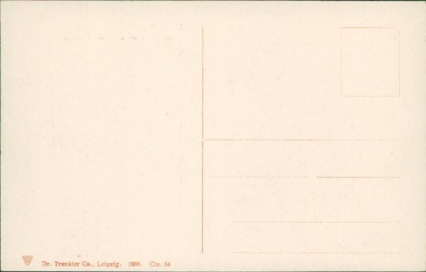 Adressseite der Ansichtskarte Köln, Königsplatz mit der neuen Synagoge