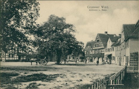 Alte Ansichtskarte Bergisch Gladbach, Gronauer Wald. Architekt L. Bopp