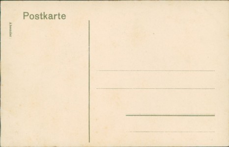 Adressseite der Ansichtskarte Meißen, Königl. Albrechtsburg mit Elbdampfer und Schlepper