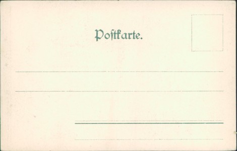 Adressseite der Ansichtskarte Zittau, Johanneum mit Post