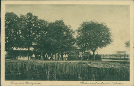 Alte Ansichtskarte Berlin-Heiligensee, Restaurant unter den 7 Linden