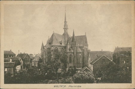 Alte Ansichtskarte Waltrop, Pfarrkirche