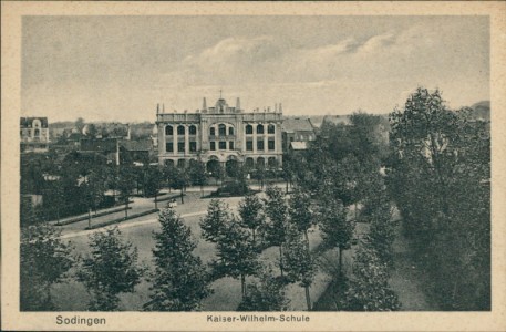 Alte Ansichtskarte Herne-Sodingen, Kaiser Wilhelm-Schule