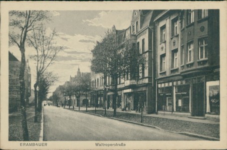 Alte Ansichtskarte Lünen-Brambauer, Waltroperstraße (aus Leporello)