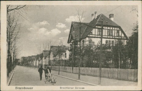 Alte Ansichtskarte Lünen-Brambauer, Brechtener Strasse