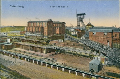 Alte Ansichtskarte Essen-Katernberg, Zeche Zollverein