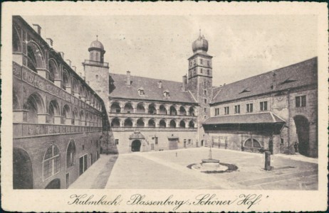 Alte Ansichtskarte Kulmbach, Plassenburg,"Schöner Hof"