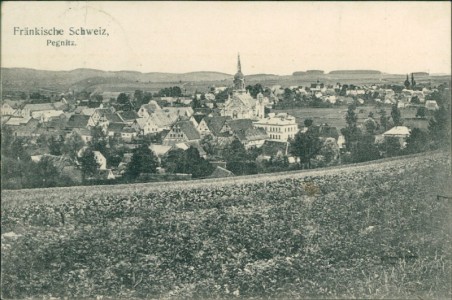 Alte Ansichtskarte Pegnitz, Gesamtansicht