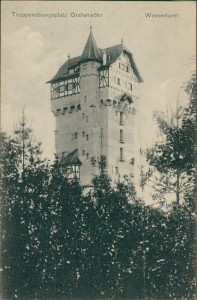 Alte Ansichtskarte Grafenwöhr, Truppenübungsplatz, Wasserturm
