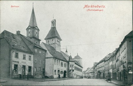 Alte Ansichtskarte Marktredwitz, Rathaus