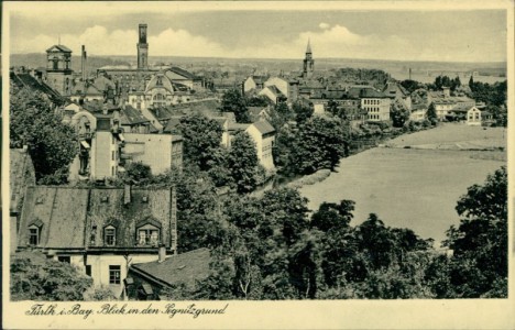 Alte Ansichtskarte Fürth, Blick in den Pegnitzgrund