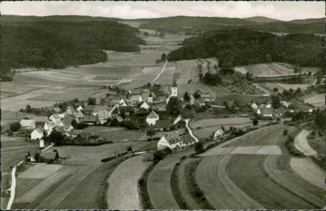 Alte Ansichtskarte Illschwang, Luftaufnahme