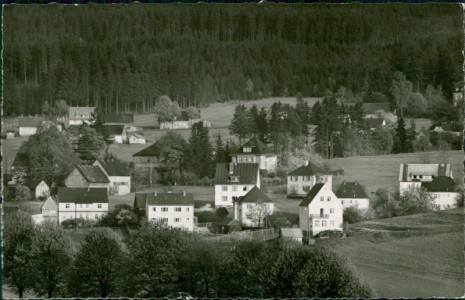 Alte Ansichtskarte Bischofsgrün, Villenpartie