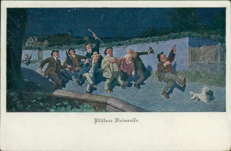Alte Ansichtskarte Pfälzer Weinreise, Pfälzer Heimatbilder, herausgegeben vom Pfälzerwald-Verein V.-A.