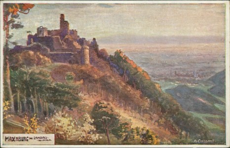 Alte Ansichtskarte Eschbach (Landau-Land), Madenburg bei Landau