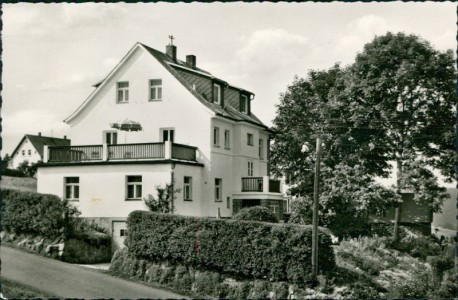 Alte Ansichtskarte Bischofsgrün, Pension Haus Sieber