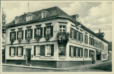 Alte Ansichtskarte Eberbach, Gasthof zum Ochsen