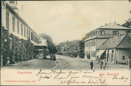 Alte Ansichtskarte Bad Nenndorf, Hauptstrasse