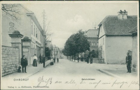 Alte Ansichtskarte Ohrdruf, Bahnhofstrasse