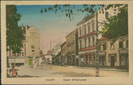Alte Ansichtskarte Hilden, Kaiser Wilhelmplatz