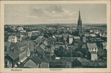 Alte Ansichtskarte Gladbeck, Totalansicht